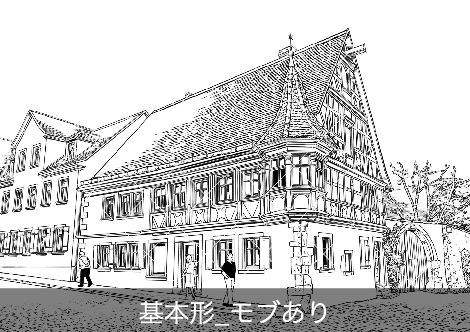 ✨NEW✨【2024夏新刊】デジタル線画素材集〈洋館・宮殿・旧市街編〉