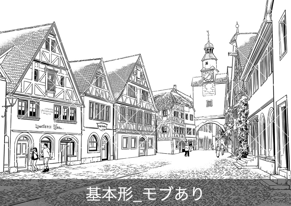 ✨NEW✨【2024夏新刊】デジタル線画素材集〈洋館・宮殿・旧市街編〉