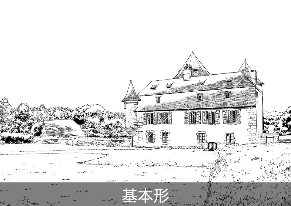 ✨NEW✨【2024夏新刊】デジタル線画素材集〈洋館・宮殿・旧市街編〉