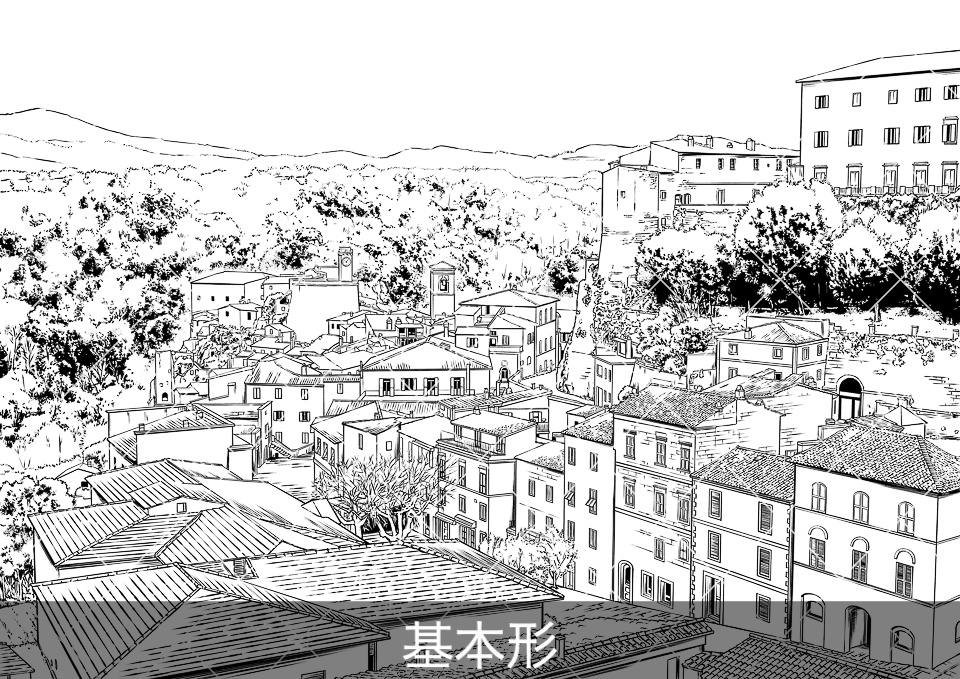 ✨NEW✨【2024夏新刊】デジタル線画素材集〈洋館・宮殿・旧市街編〉