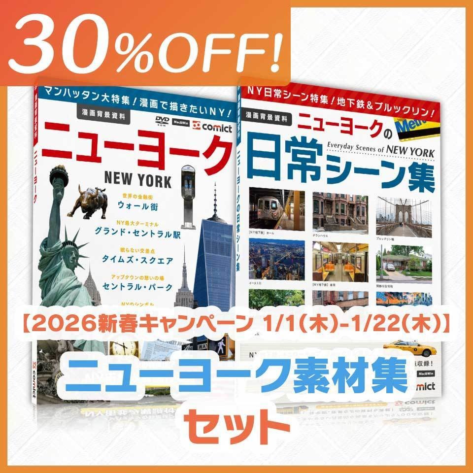 【30%OFF!】ニューヨーク素材集セット