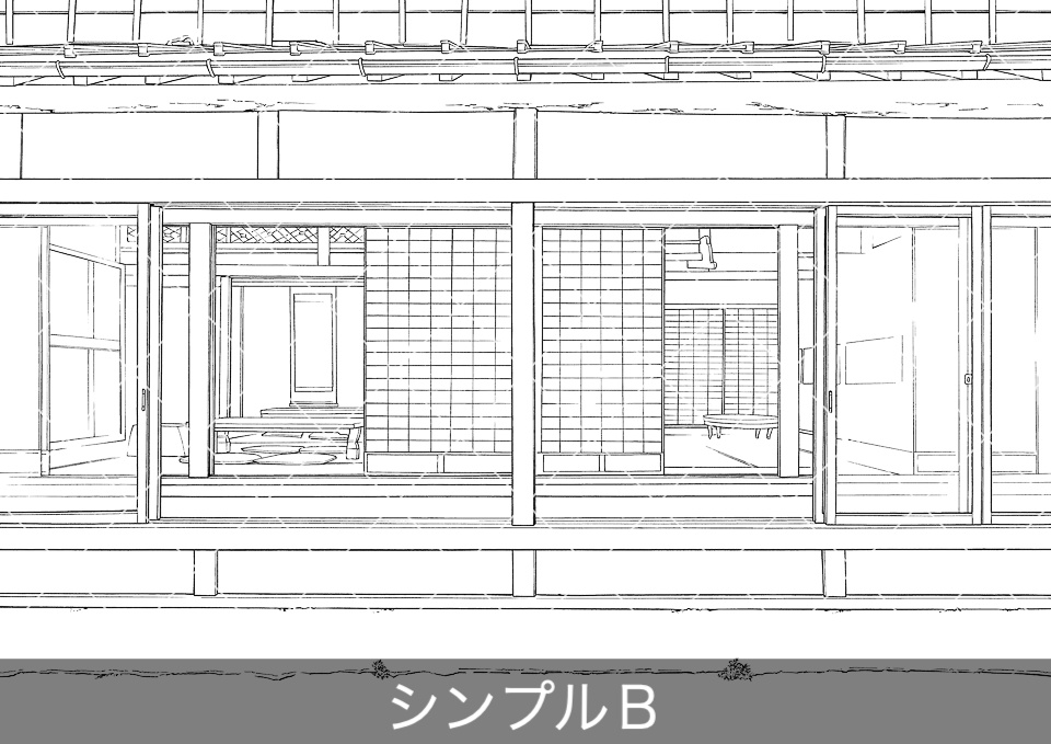 デジタル線画素材集〈日本家屋編〉