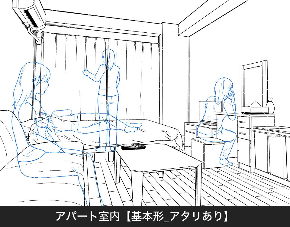 ✨NEW✨【2025夏新刊】デジタル線画素材集〈日常シーン編2〉