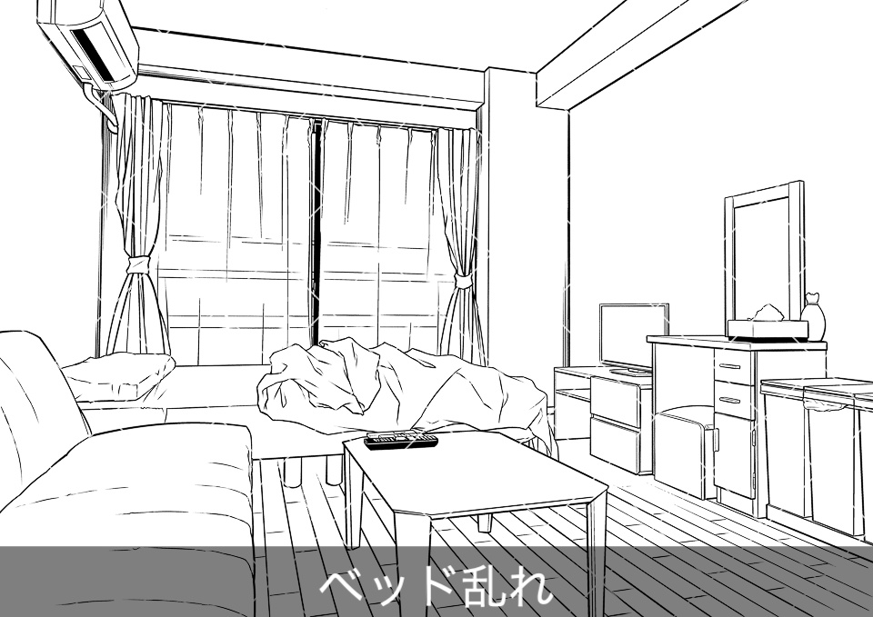 ✨NEW✨【2025夏新刊】デジタル線画素材集〈日常シーン編2〉