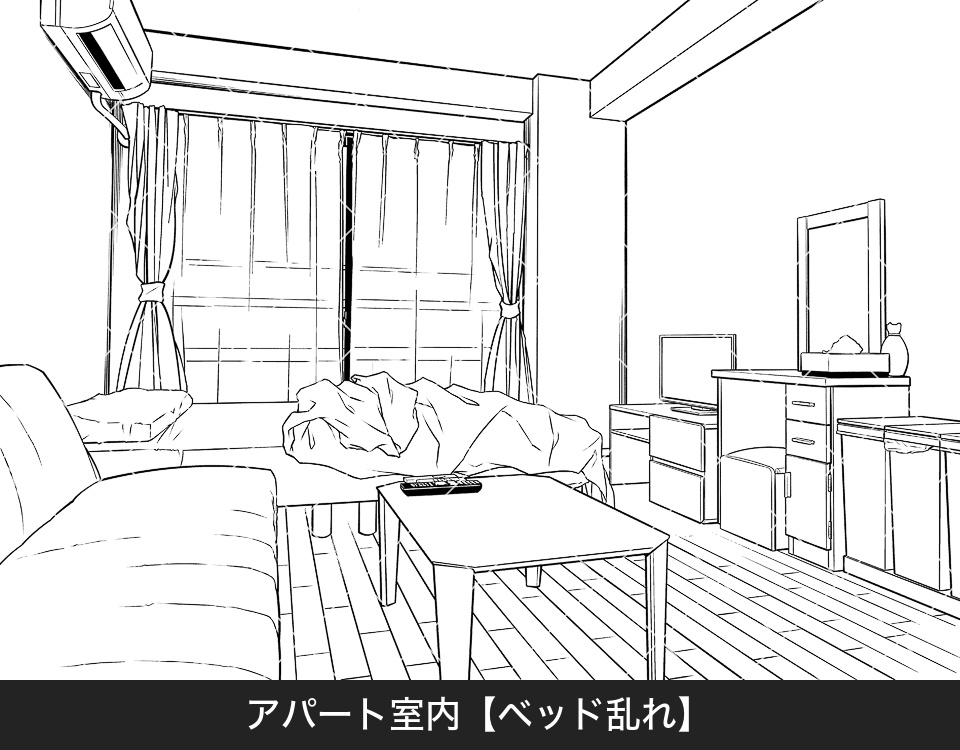 ✨NEW✨【2025夏新刊】デジタル線画素材集〈日常シーン編2〉