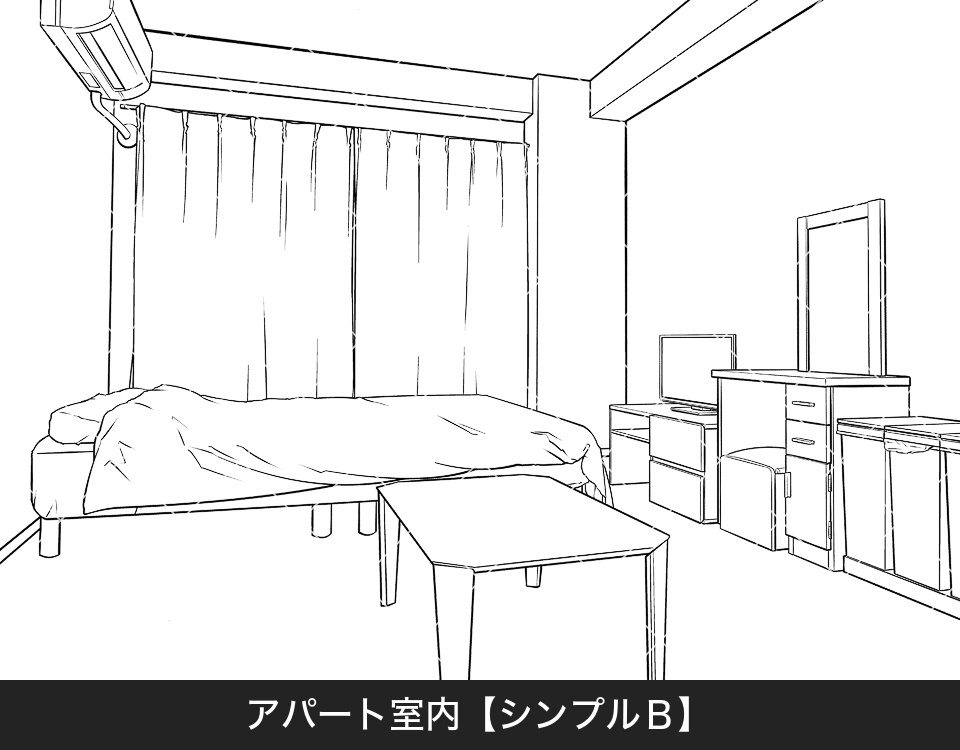 ✨NEW✨【2025夏新刊】デジタル線画素材集〈日常シーン編2〉