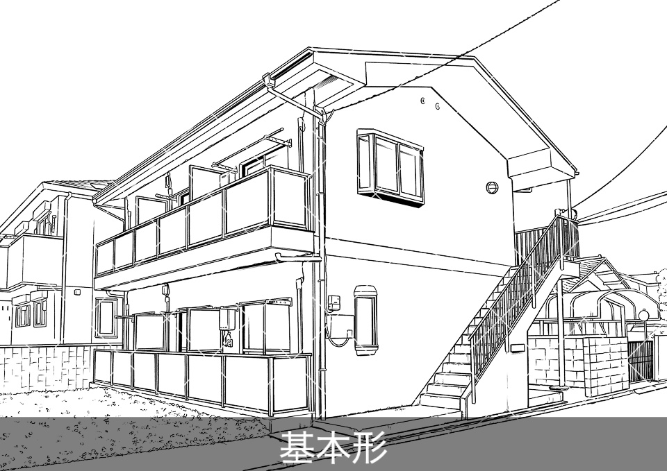 【30%OFF!】住宅シーン線画素材集セット