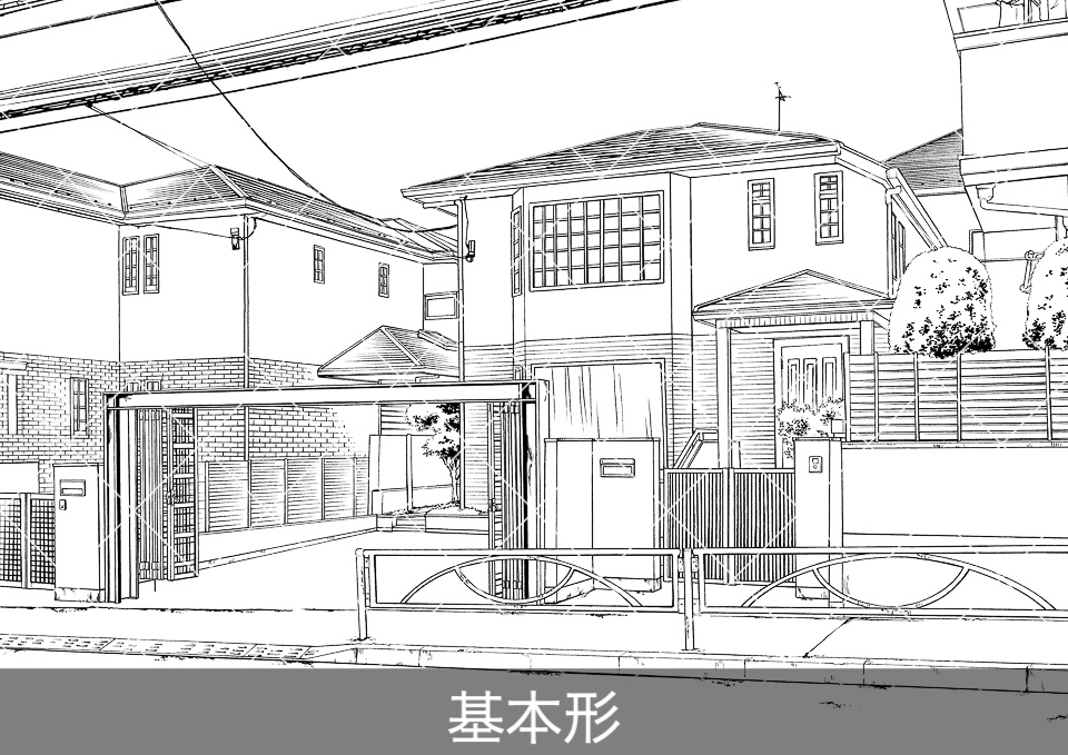 【30%OFF!】住宅シーン線画素材集セット