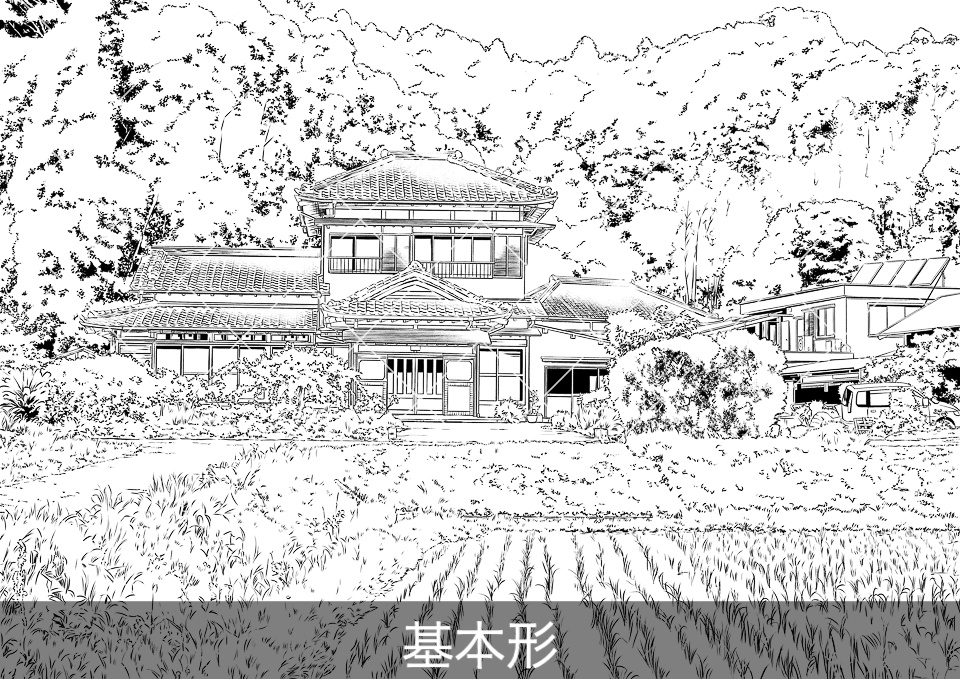 ✨NEW✨【2025冬新刊】デジタル線画素材集〈田舎シーン編〉