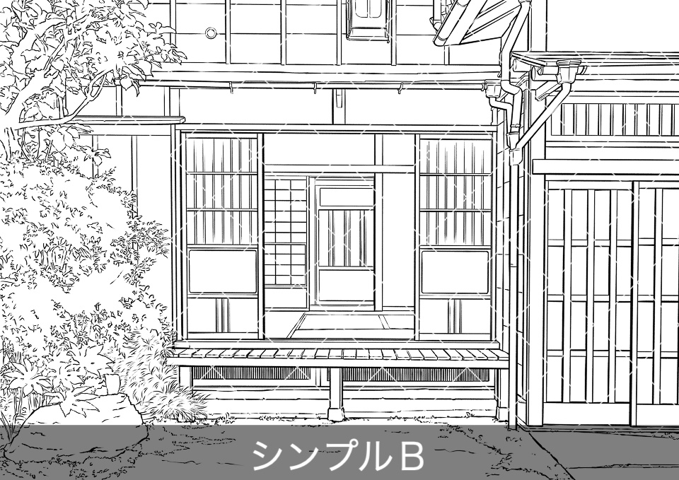 ✨NEW✨【2025冬新刊】デジタル線画素材集〈田舎シーン編〉