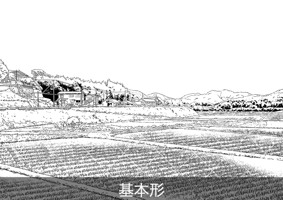 ✨NEW✨【2025冬新刊】デジタル線画素材集〈田舎シーン編〉