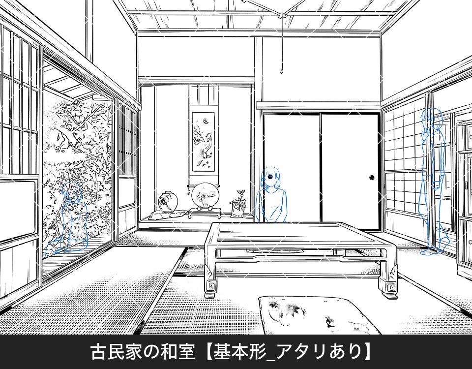 ✨NEW✨【2025冬新刊】デジタル線画素材集〈田舎シーン編〉