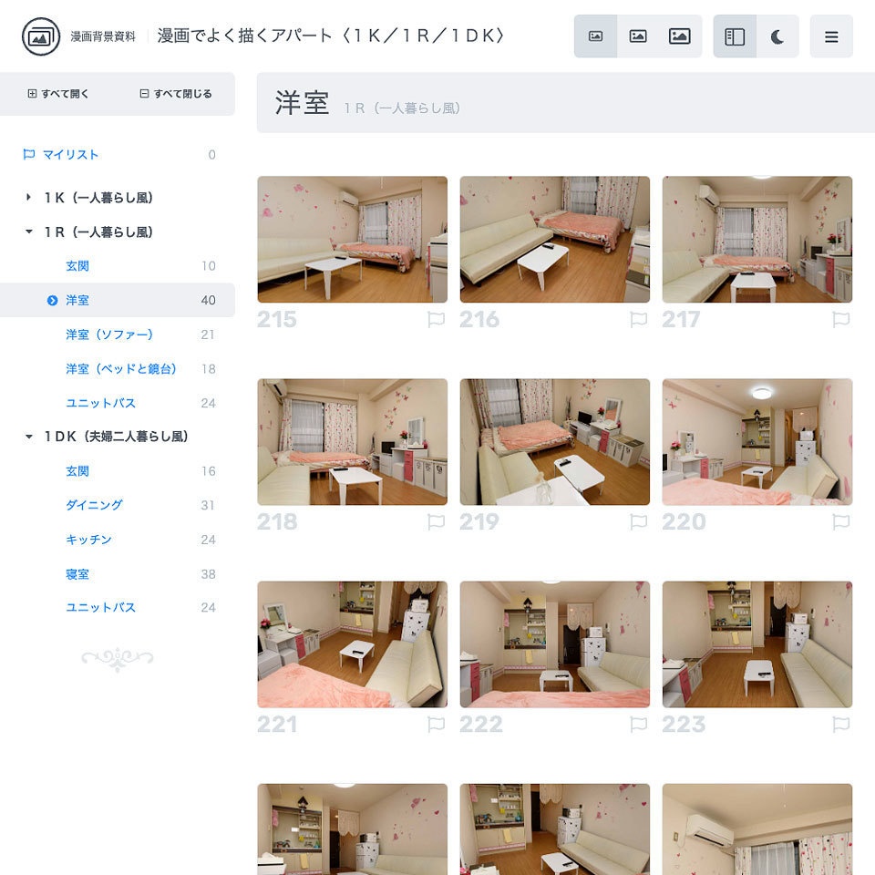 漫画背景資料 漫画でよく描くアパート〈1K/1R/1DK〉