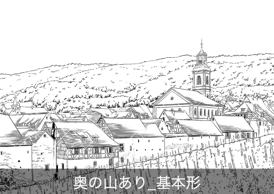 ✨NEW✨【2026夏新刊】デジタル線画素材集〈ヨーロッパ街並編〉