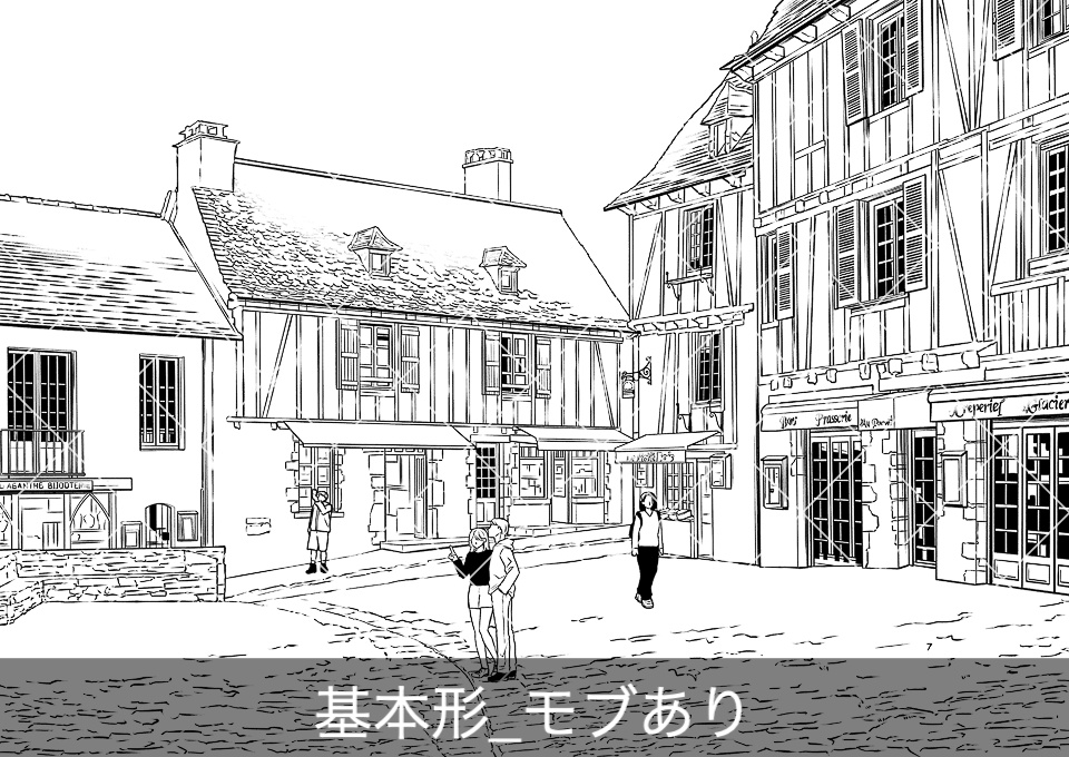 ✨NEW✨【2026夏新刊】デジタル線画素材集〈ヨーロッパ街並編〉
