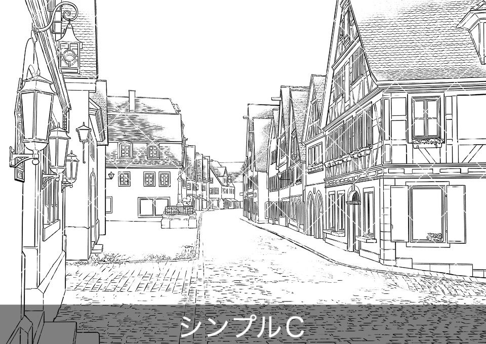 ✨NEW✨【2026夏新刊】デジタル線画素材集〈ヨーロッパ街並編〉