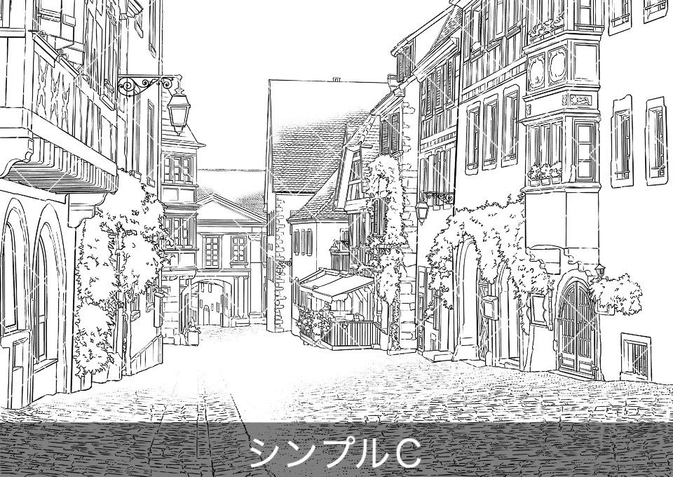 ✨NEW✨【2026夏新刊】デジタル線画素材集〈ヨーロッパ街並編〉