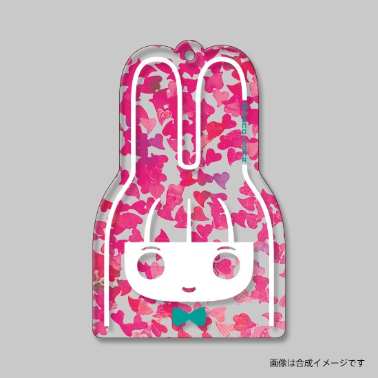 創作バニーアクキー赤