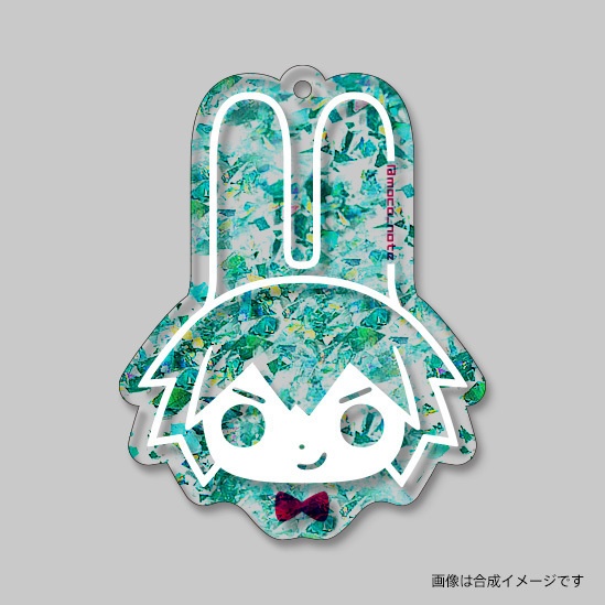 創作バニーアクキー緑