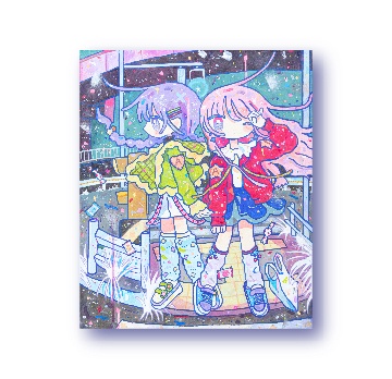 ポストカード「おやすみとおはようの間に」