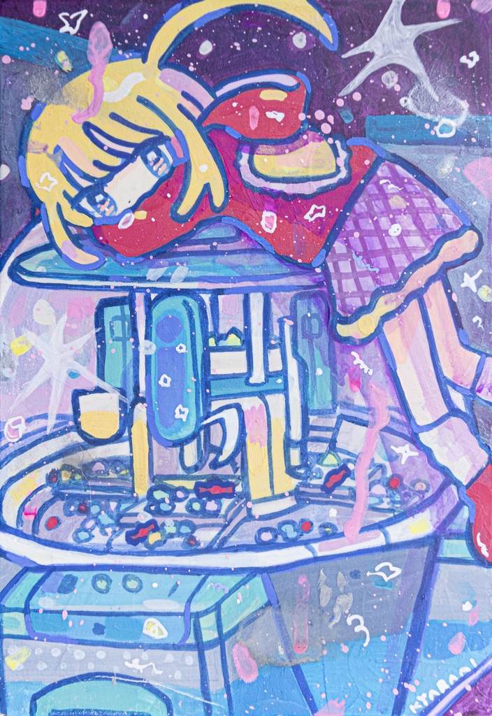 作品「よくわからない宝石が回ってる」