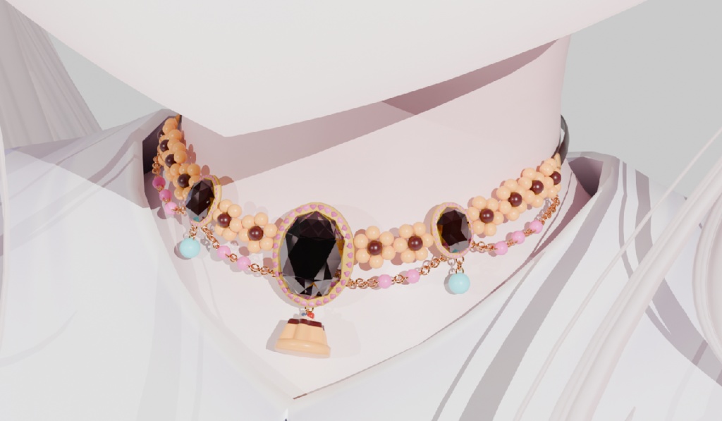 【無料/VRChat】ぷりんのチョーカー🍮 Pudding Chocker