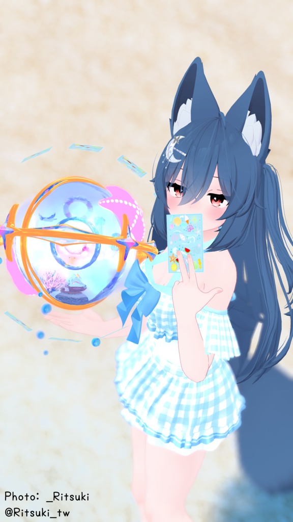 【VRChat】Azure_Astrologian🌊 / (天球儀, カードギミック/MA対応)