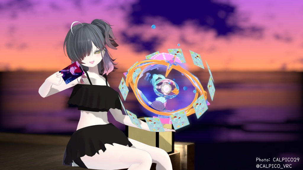 【VRChat】Azure_Astrologian🌊 / (天球儀, カードギミック/MA対応)