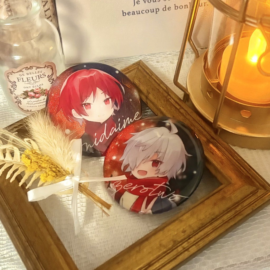 【非公式】夜組グリッター缶バッジセット