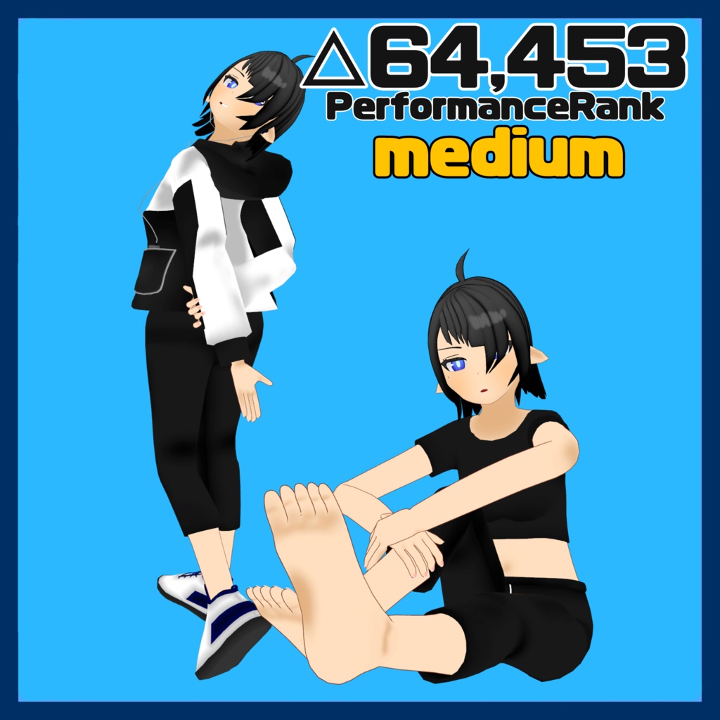 VRChat向けオリジナル3Dモデル「アワイ」