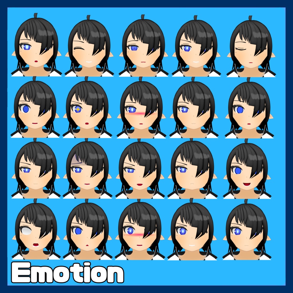 VRChat向けオリジナル3Dモデル「アワイ」