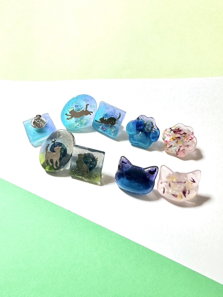 ★レジンピンズ(雨宮ゆりの×NaNaIrOコラボグッズ)