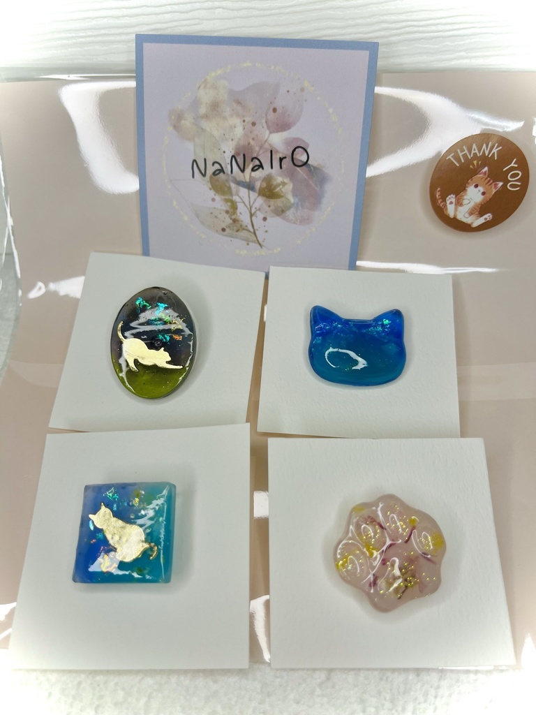 ★レジンピンズ(雨宮ゆりの×NaNaIrOコラボグッズ)