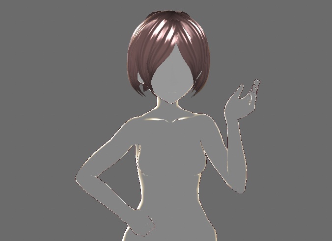 短いキノコの髪型
