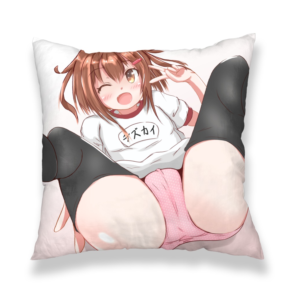 雷ちゃんのブルマクッションカバー 赤