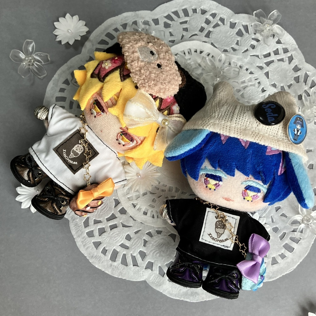 【10cm用】ぬい靴〈レトロカラー〉