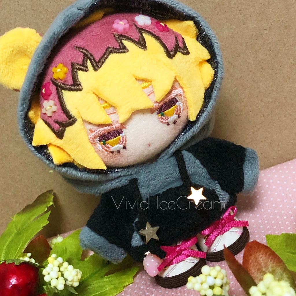 【10cm用】ぬい靴〈いちごカラー〉