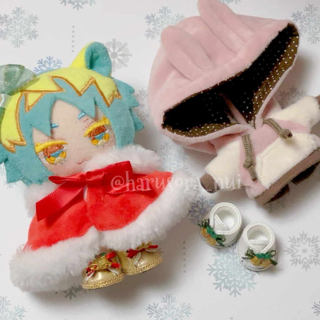 【10cm用】ぬい靴〈クリスマス/ベル〉