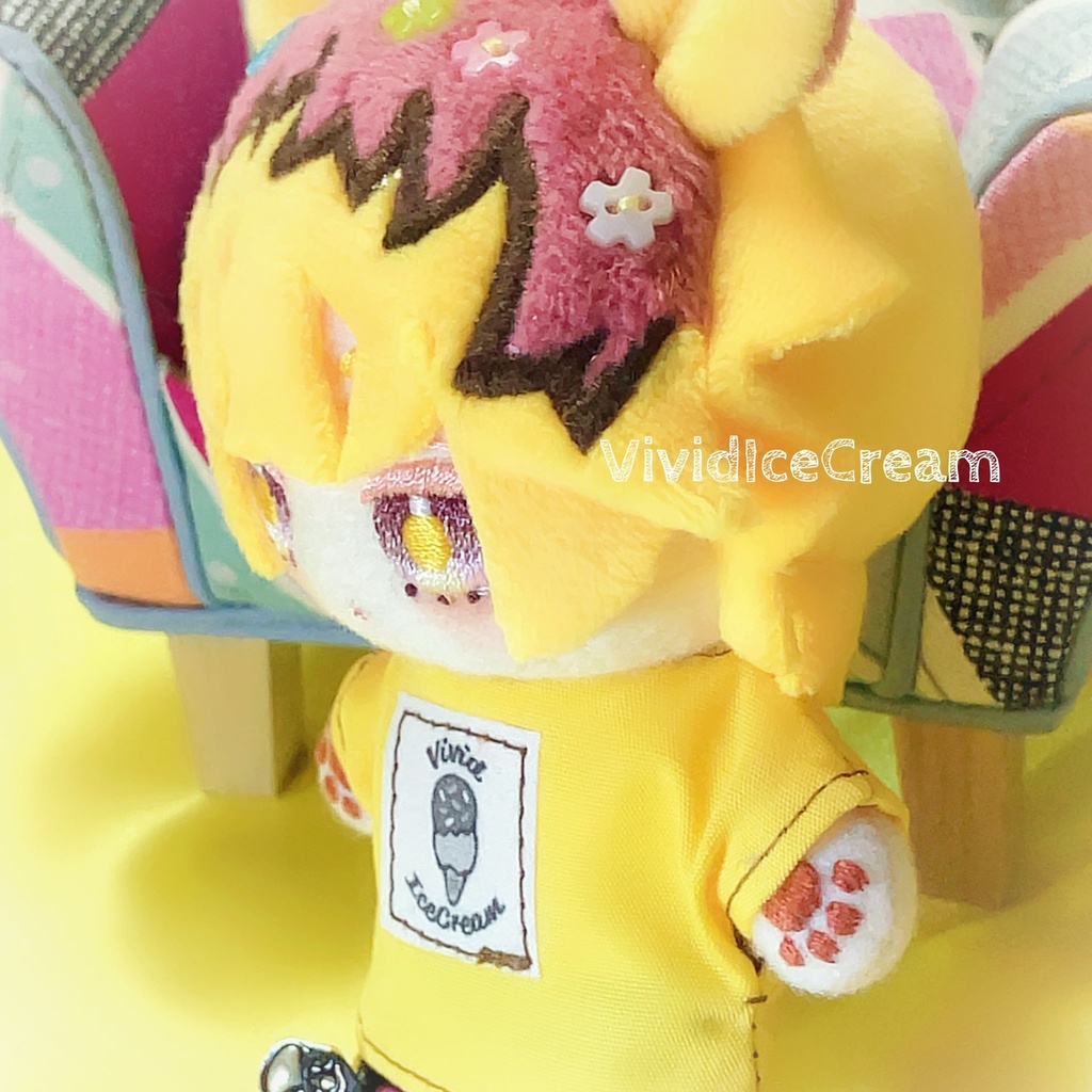 【10cm】ハンドメイド ぬいぐるみ フィズ