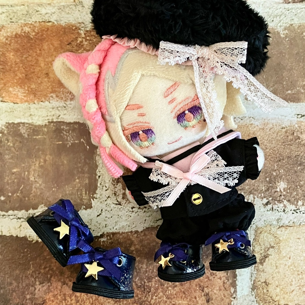 【10cm/15cm用】ぬい靴〈スカイオレンジ〉〈星空〉
