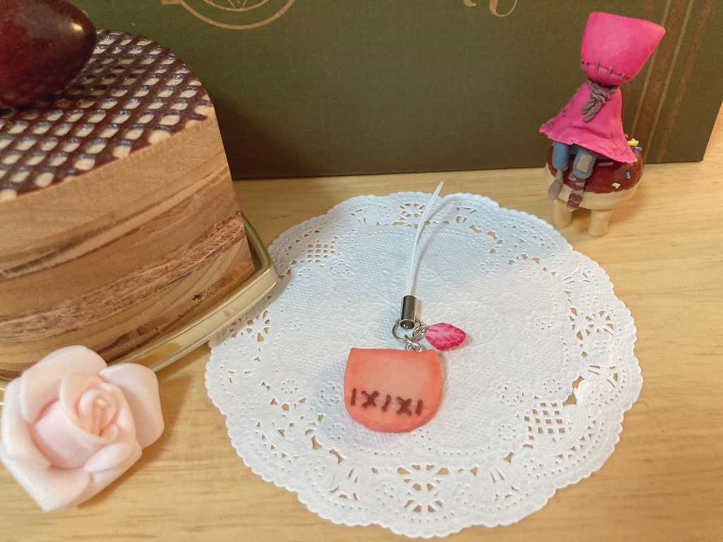 赤斧クッキーストラップ