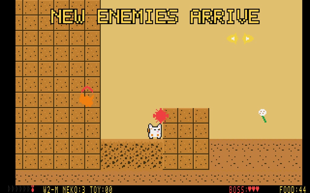 NEKO CAN RUN — ネコ缶ラン(SHARP MZ-2500用アクションゲーム)
