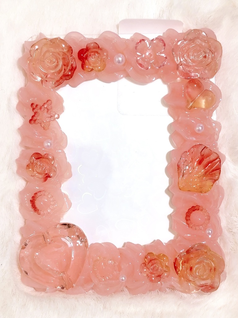 ♡ホイップデコ デコトレカケース♡レッドオレンジ 推し活