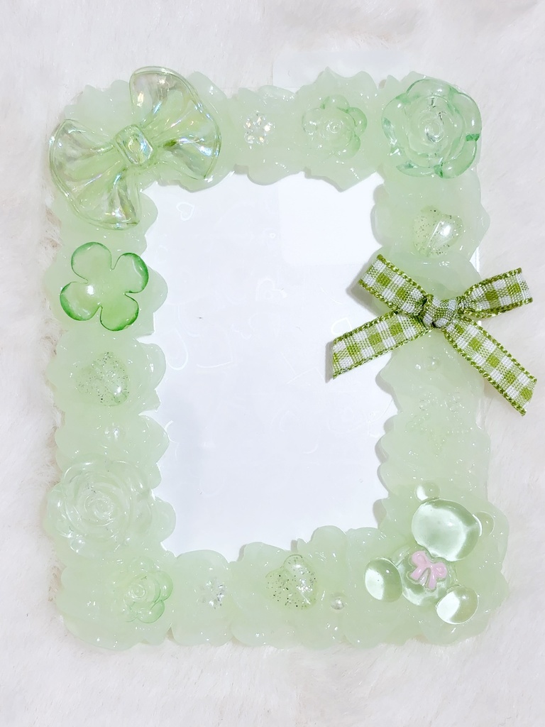 ♡ホイップデコ デコトレカケース♡ライトグリーン 推し活