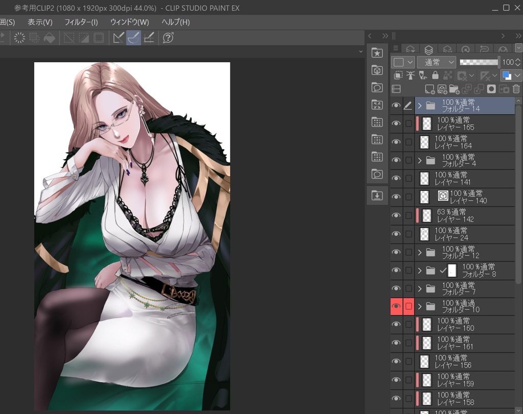 【参考用PSD/CLIP】キャラクターイラスト(加工・利用不可)