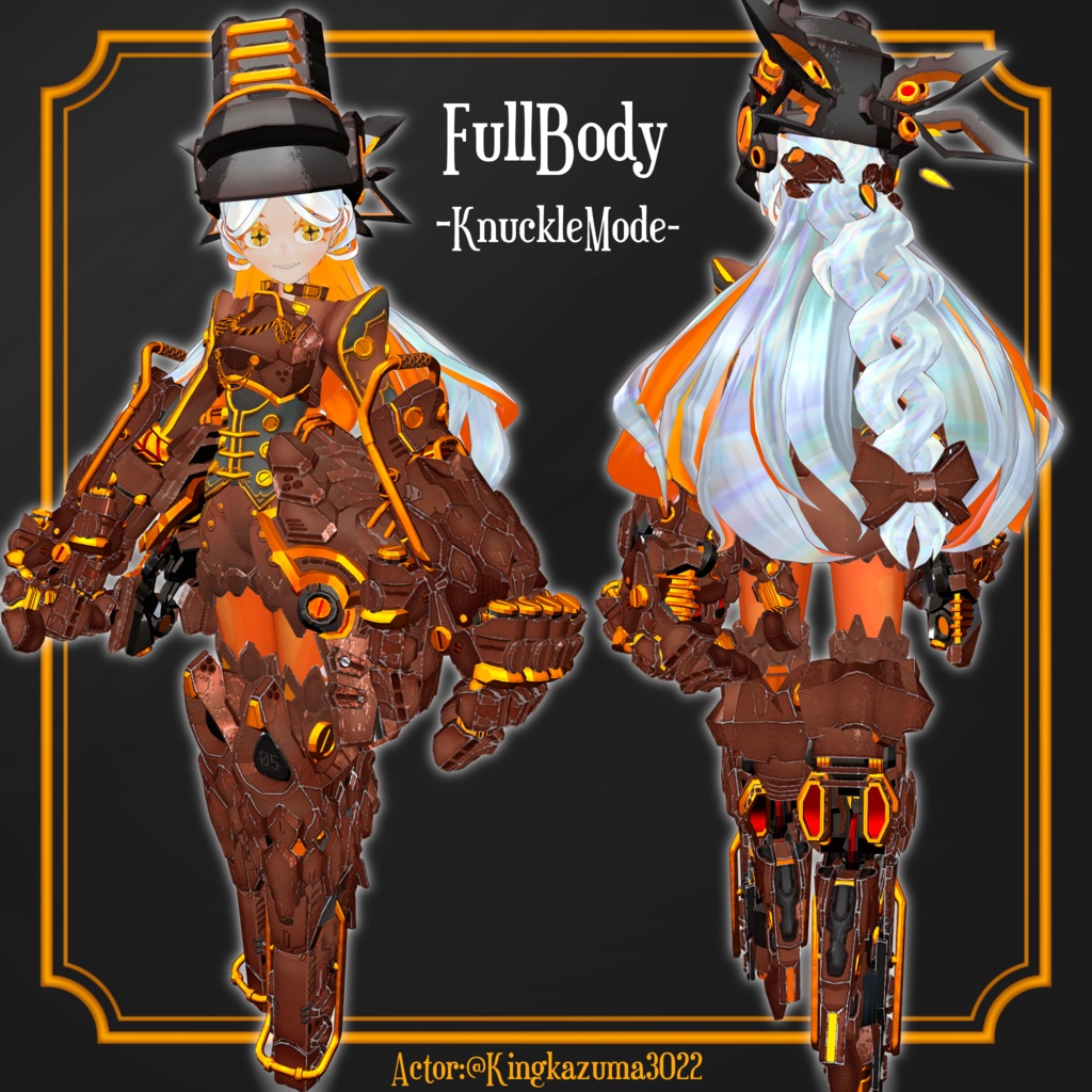 オリジナル3Dモデル【レボルベル・シェネル-Shenell】※VRChat想定モデル