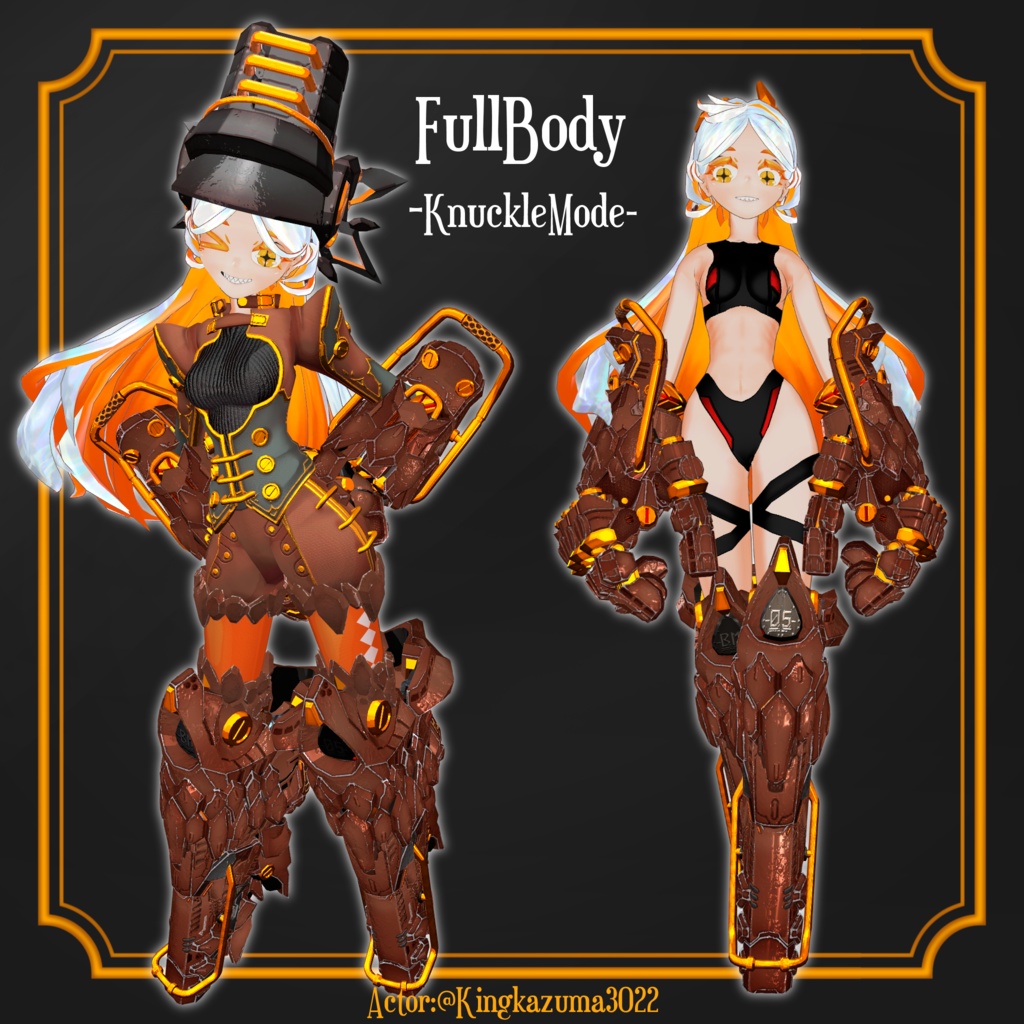 オリジナル3Dモデル【レボルベル・シェネル-Shenell】※VRChat想定モデル