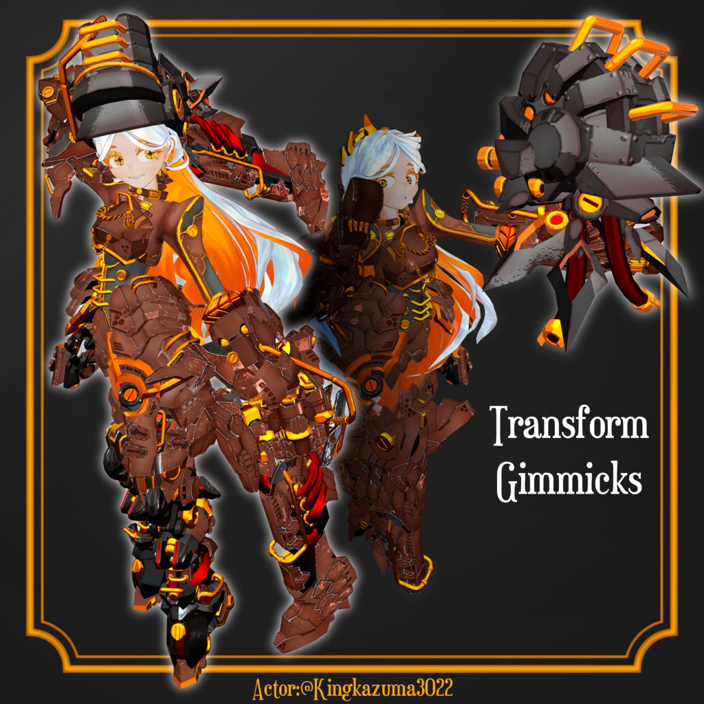 オリジナル3Dモデル【レボルベル・シェネル-Shenell】※VRChat想定モデル