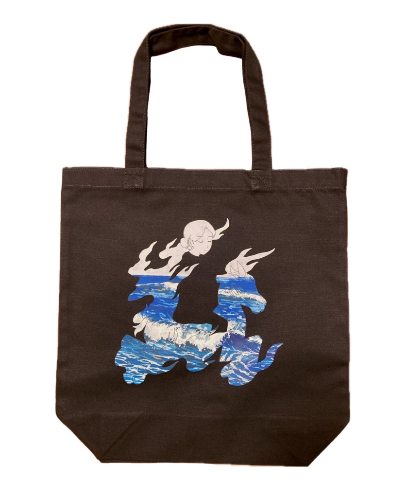 トートバッグ 燃える海