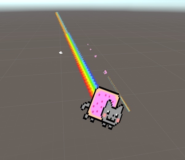 Nyan Cat Gun Particles for Unity Vrchat